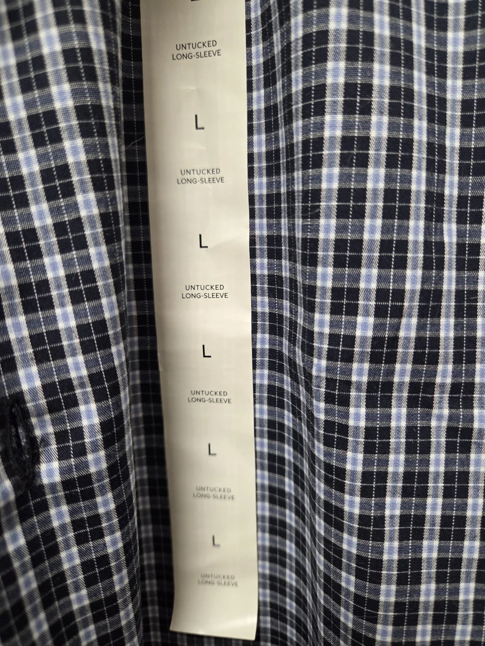 Banana Republic Navy and White Check Button-Down Casual Shirt
